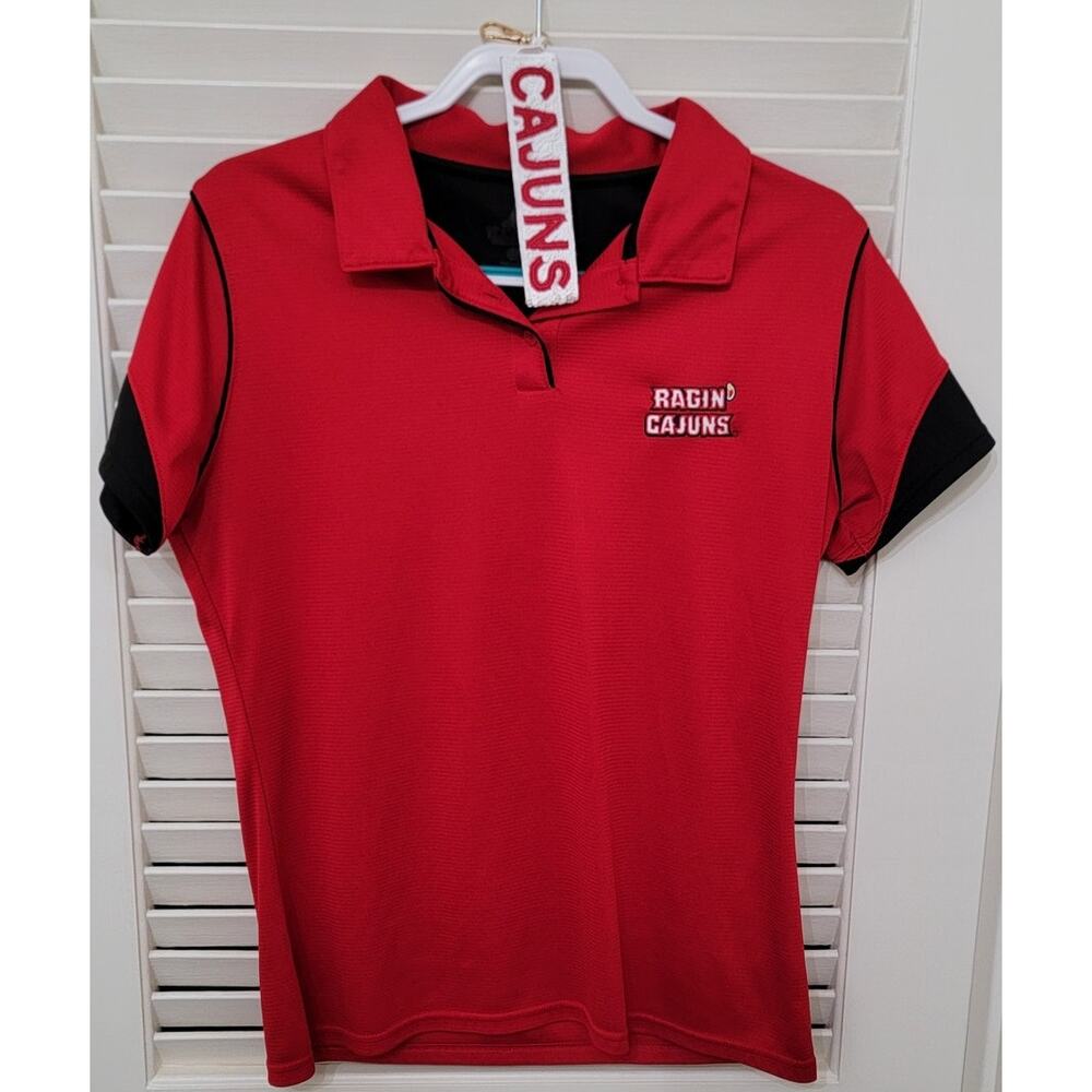 Russell Louisiana Ragin Cajuns Polo and keychain UL ULL BUNDLE